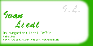 ivan liedl business card